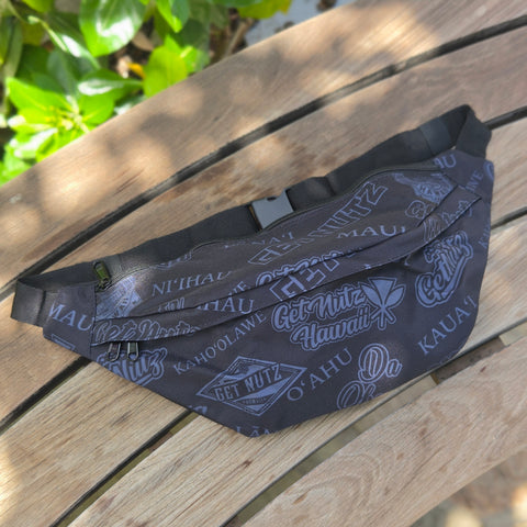 Collage (Black/Grey) - Fanny Pack