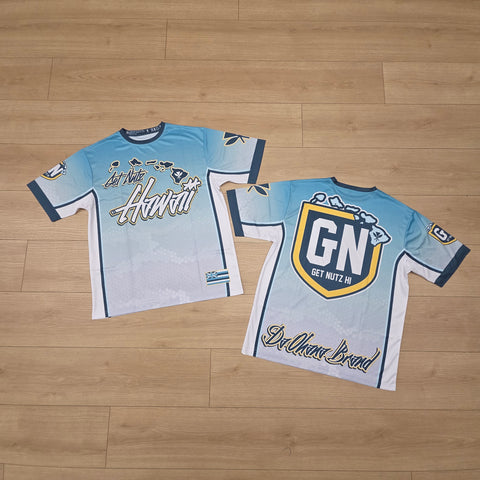 Hawaii Graffiti (Blue) - Men's Jersey (Short Sleeve)