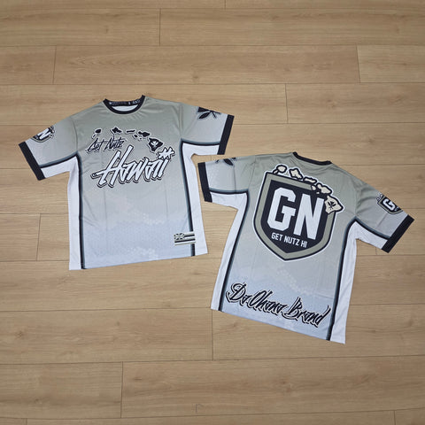 Hawaii Graffiti (Light Olive Green) - Men's Jersey (Short Sleeve)