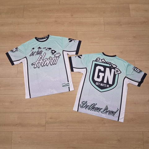 Hawaii Graffiti (Seafoam Green) - Kids Jersey (Short Sleeve)