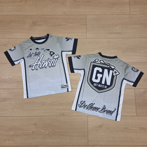 Hawaii Graffiti (Light Olive Green) - Kids Jersey (Short Sleeve)