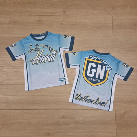 Hawaii Graffiti (Blue) - Kids Jersey (Short Sleeve)