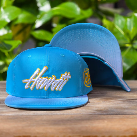 Hawaii Graffiti (Blue) - Snapback (Youth)