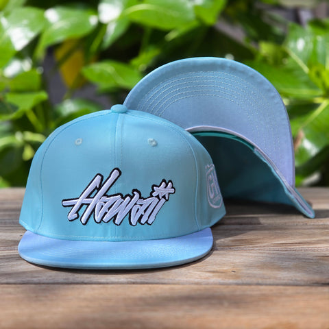 Hawaii Graffiti (Seafoam Green) - Snapback (Youth)
