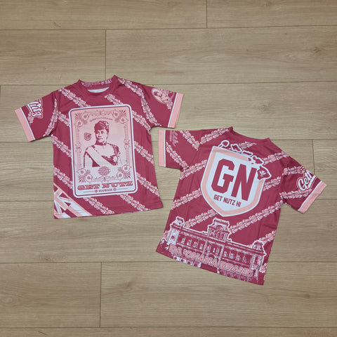 Queen Lili'uokalani (Dusty Rose) - Kids Jersey (Short Sleeve)
