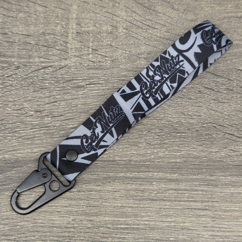 Tribal (Light Grey) - Keychain Lanyard
