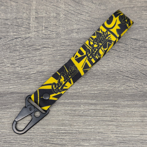 Tribal (Yellow) - Keychain Lanyard