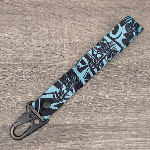 Tribal (Turquoise) - Keychain Lanyard