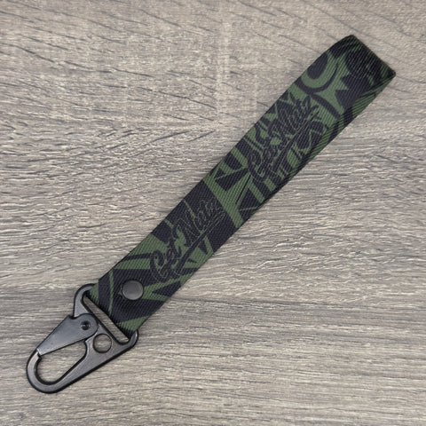 Tribal (Olive Green) - Keychain Lanyard