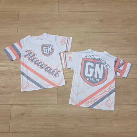 Hawaii Stripe (Peach) - Kids Jersey (Short Sleeve)