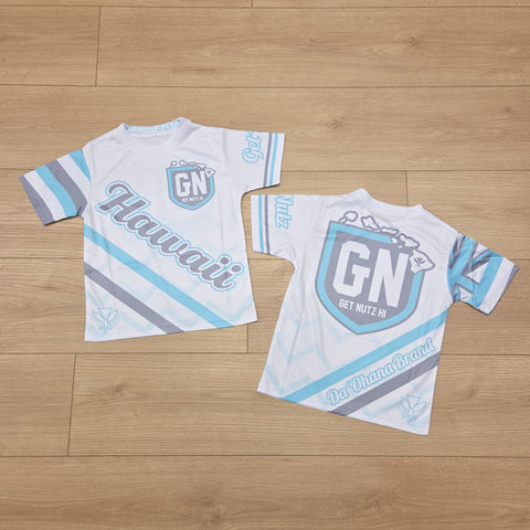 Hawaii Stripe (Sky Blue) - Kids Jersey (Short Sleeve)