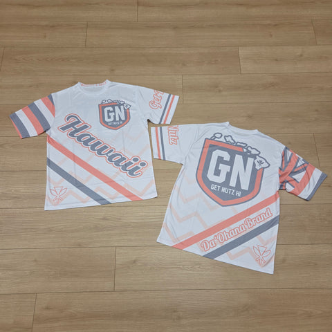 Hawaii Stripe (Peach) - Men's Jersey (Short Sleeve)