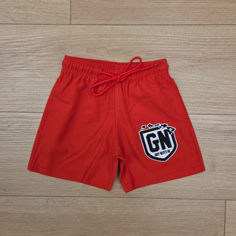 Microfiber Shorts (Red) - Kids