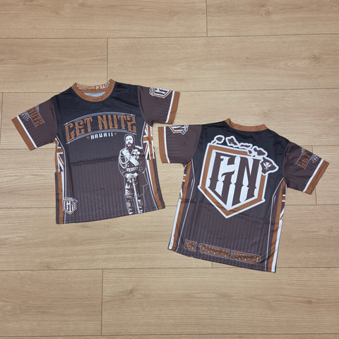 King Kalakaua (Brown) - Kids Jersey (Short Sleeve)