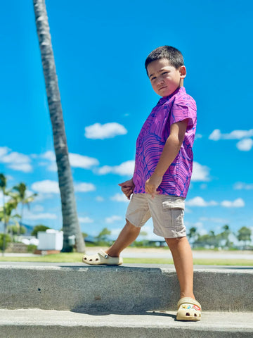 Floral (Pink) - Aloha Shirt (Youth)