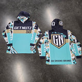 Camo (Mint) - Jersey Hoodie (Long Sleeve)