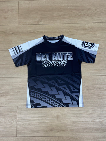 Getnutz Hawaii Tribal (Grey) - Kids Jersey (Short Sleeve)