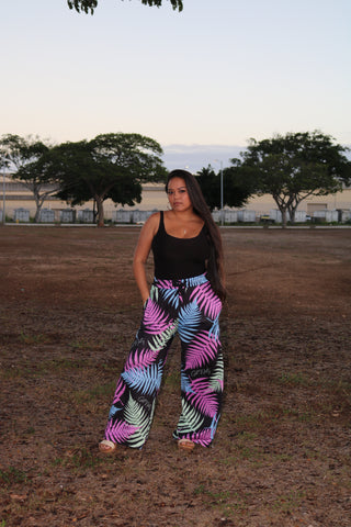 Fern (Black) - Ladies Flowy Pants