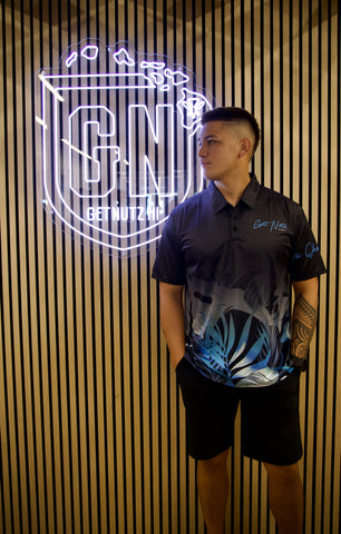 Tropical (Blue) - Polo (Adult)