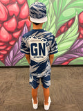 Lauhala (Blue/Grey) - Kids Jersey (Short Sleeve)