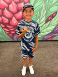 Lauhala (Blue/Grey) - Kids Jersey (Short Sleeve)