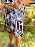 Maverick (Grey) - Kids Surf Shorts