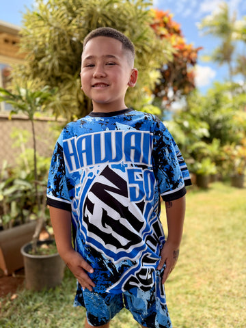 Maverick (Blue) - Kids Jersey (Short Sleeve)