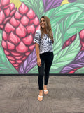 Palm Leaves (Black) - Aloha Tee (Ladies)