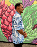 Palm Leaves (Blue) - Polo (Adult)