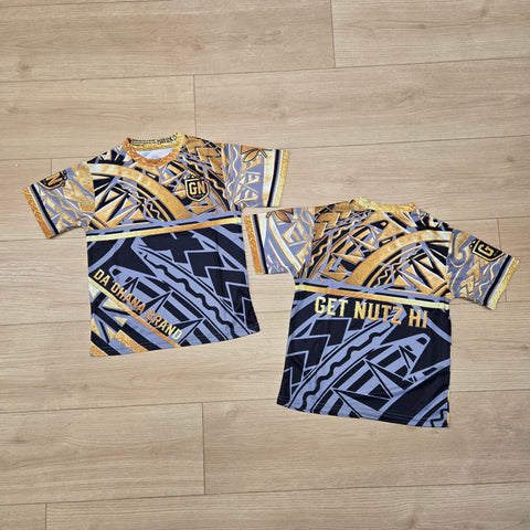 Split Tribal (Gold) - Kids Jersey (Short Sleeve)