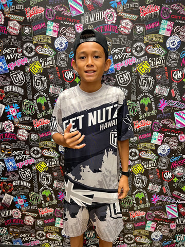 Flag (Grey) - Kids Jersey (Short Sleeve)