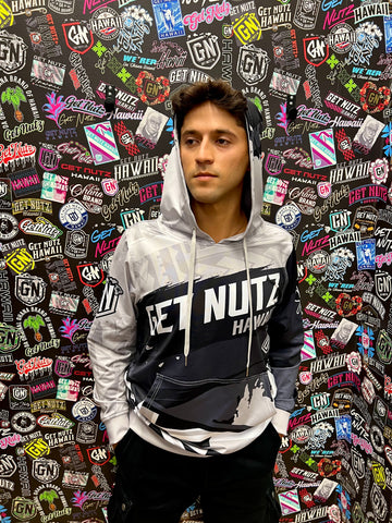 Flag (Grey) - Pullover Hoodie (Adult)