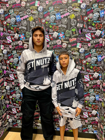 Flag (Grey) - Pullover Hoodie (Youth)