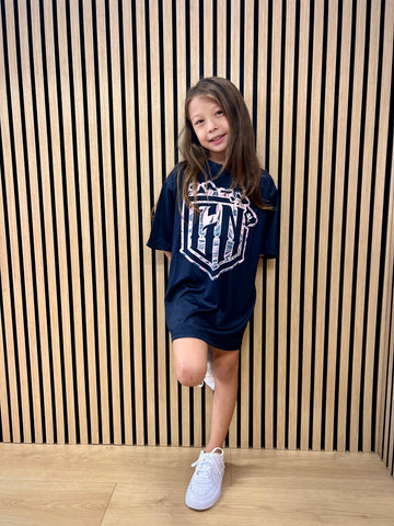 Leaves Logo (Pink/Black) - Kids Jersey (Short Sleeve)