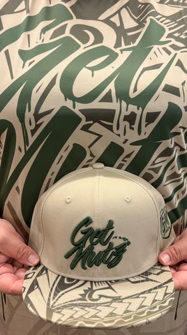 Drip (Tan/Green) - Snapback (Youth)