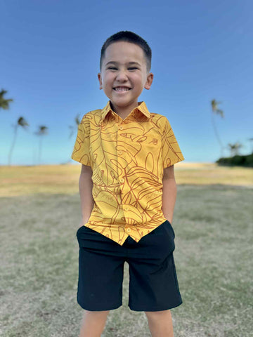 Tropical (Yellow) - Aloha Shirt (Youth)