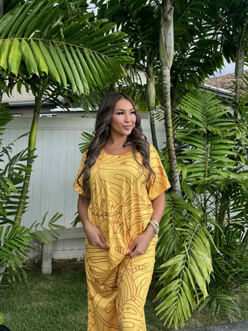 Tropical (Yellow) - Ladies Tee