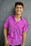 Floral (Pink) - Aloha Shirt (Adult)