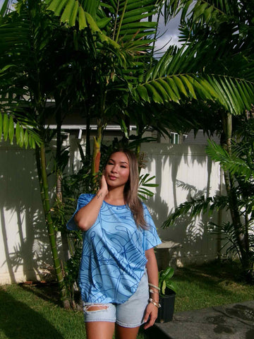 Tropical (Blue) - Ladies Tee
