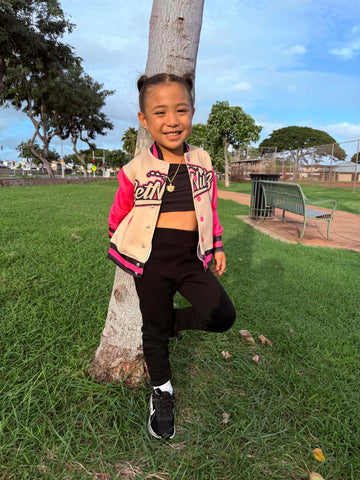 Getnutz (Sand) - Kids Bomber Button-Up Jacket