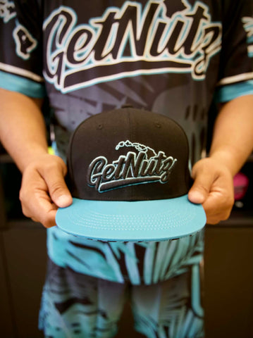 Floral (Teal) - Snapback (Adult)