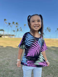 Fern (Black) - Girls Aloha Tee
