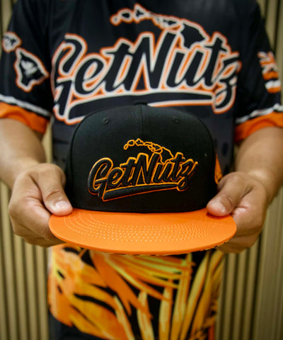 Floral (Orange) - Snapback (Adult)