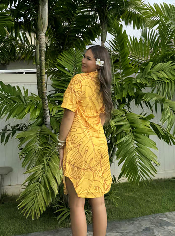 Tropical (Yellow) - Dress