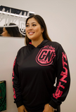 GN Logo (Pink/Black) - Jersey (Long Sleeve Hoodie)