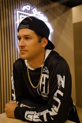 GN Logo (Black/White) - Jersey (Long Sleeve Hoodie)