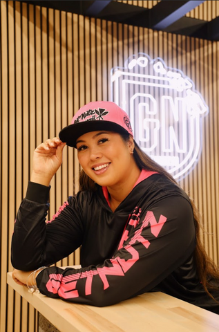 GN Logo (Pink/Black) - Jersey (Long Sleeve Hoodie)