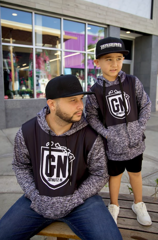 Static (Black/Grey) - Pullover Hoodie (Youth)