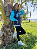 Getnutz (Black/Turquoise) - Men's Bomber Jacket