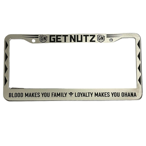 License Plate Frame - Chrome – Get Nutz Wear